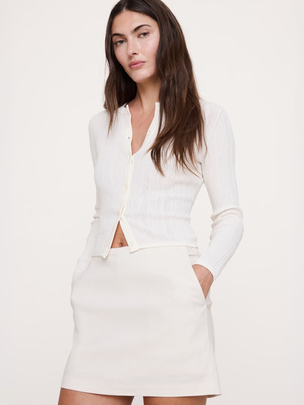 Banana Republic Mini linen skirt